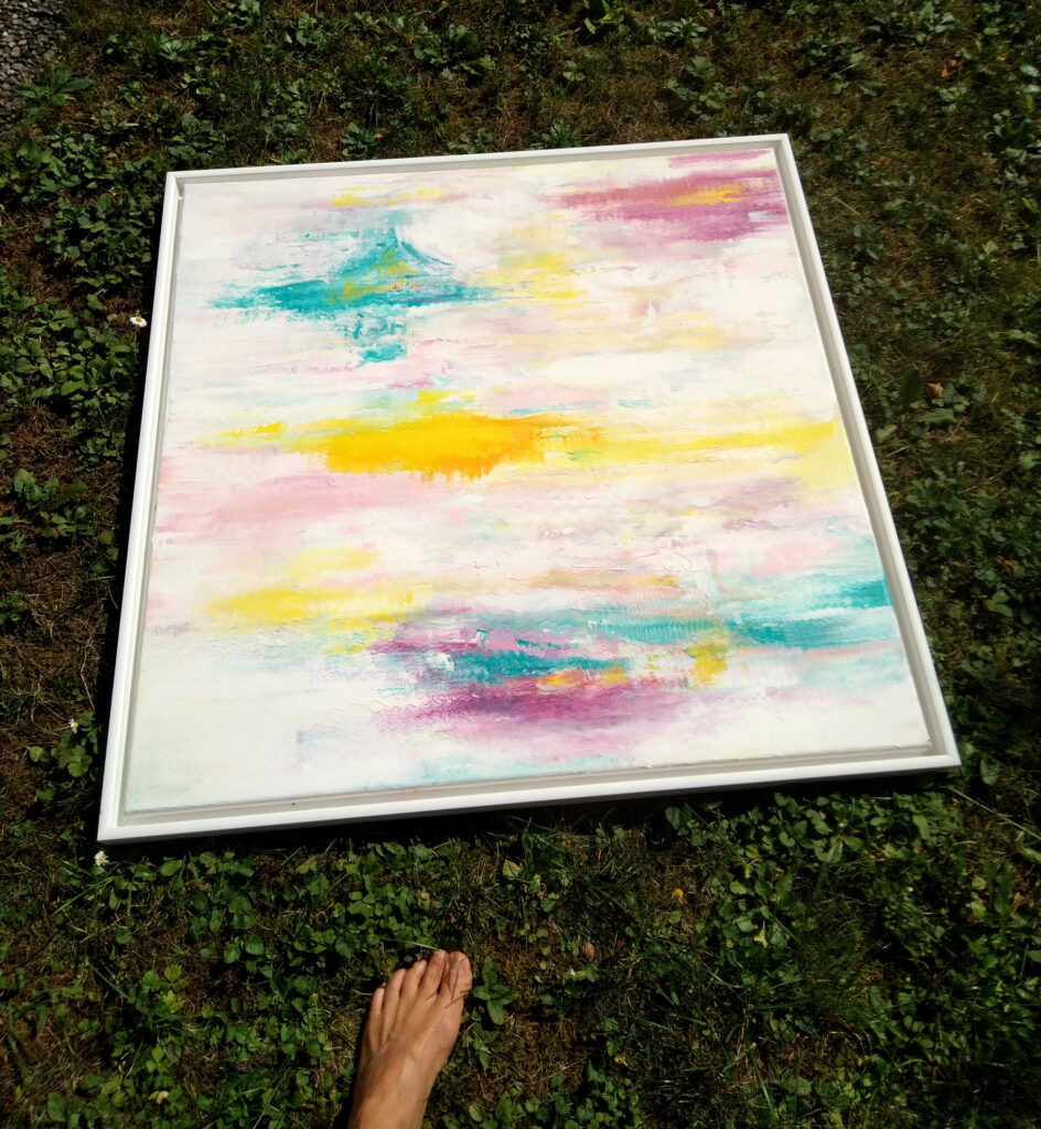 New Frequencies - Acryl auf Leinwand, 80 x 80cm