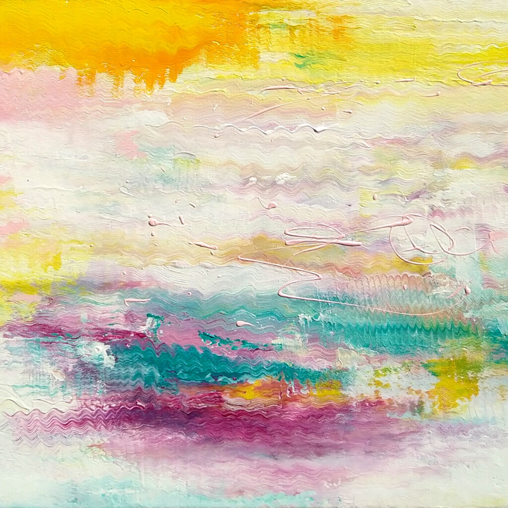 New Frequencies - Ausschnitt, Acryl auf Leinwand, 2025