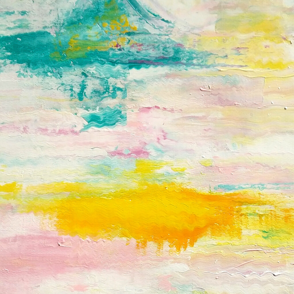 New Frequencies - Ausschnitt, Acryl auf Leinwand, 2025