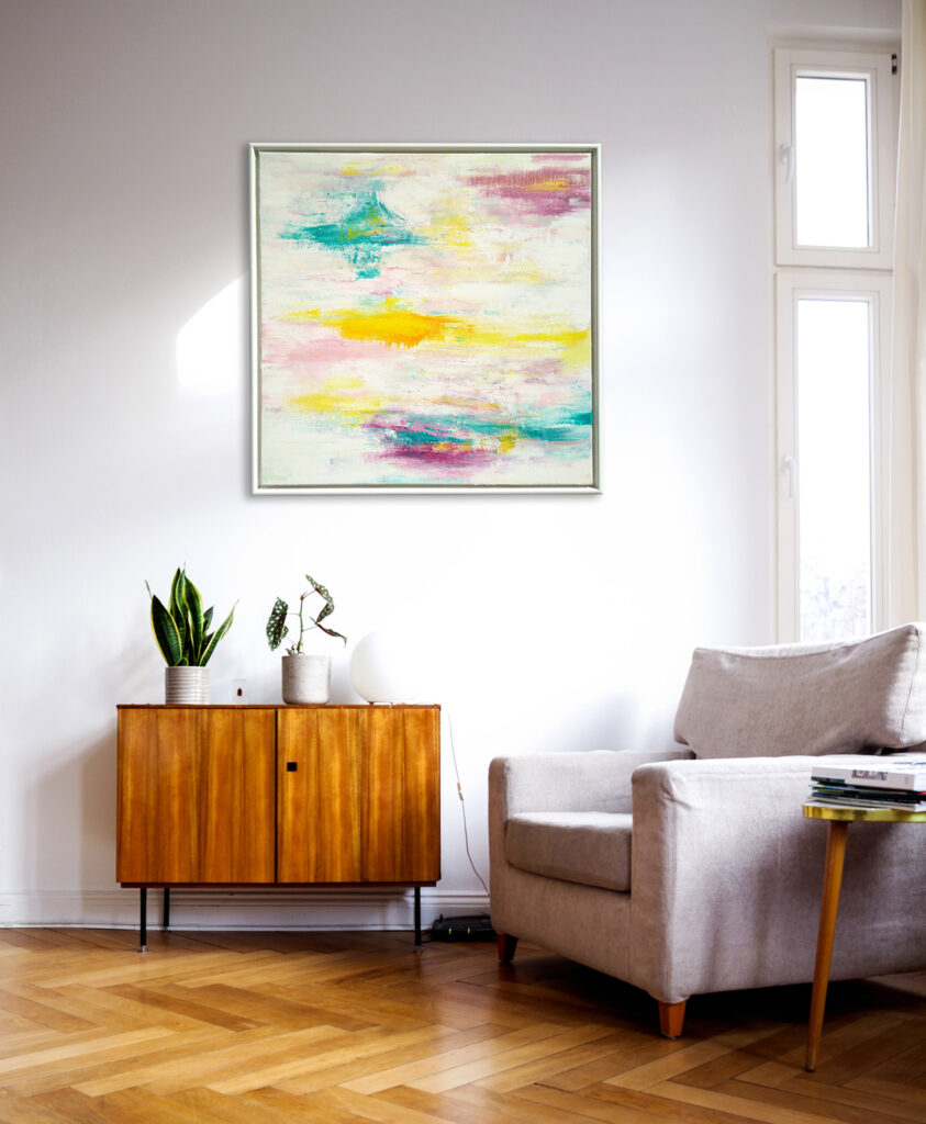 New Frequencies - Acryl auf Leinwand, 80 x 80cm