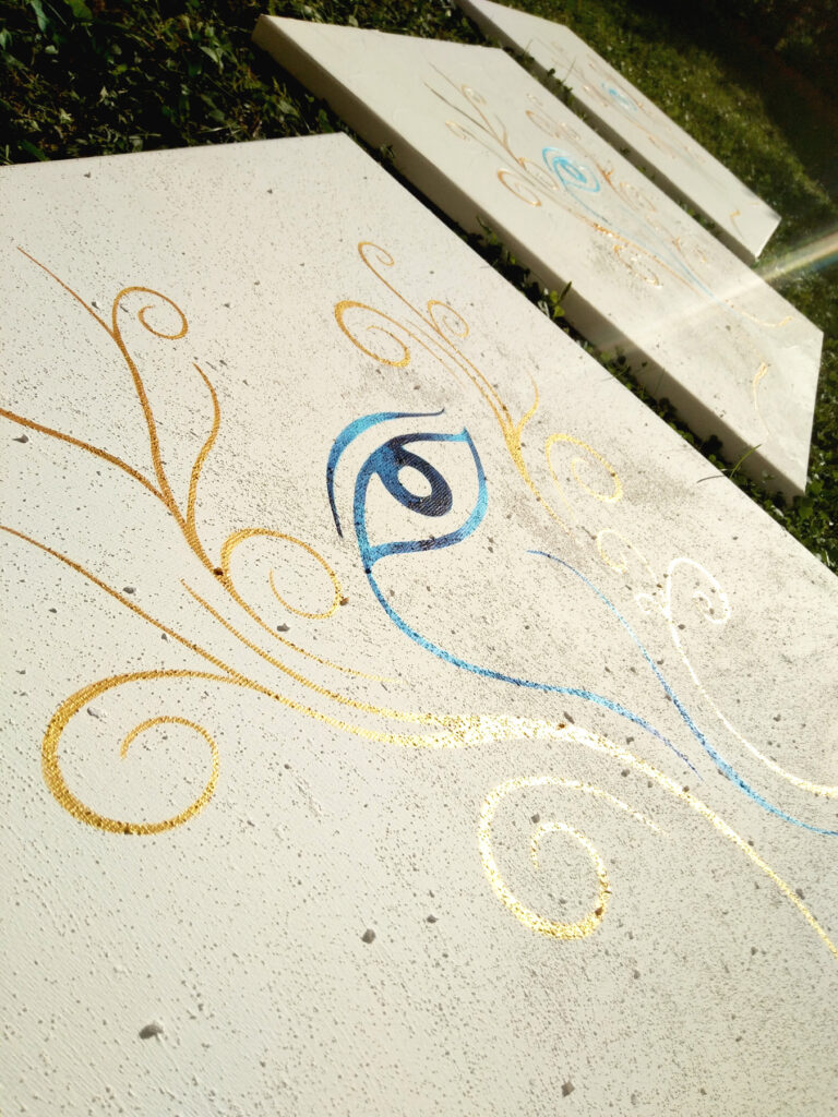 Logo auf Leinwand für Anja Gschwendtner - Praxis für Geistiges Heilen