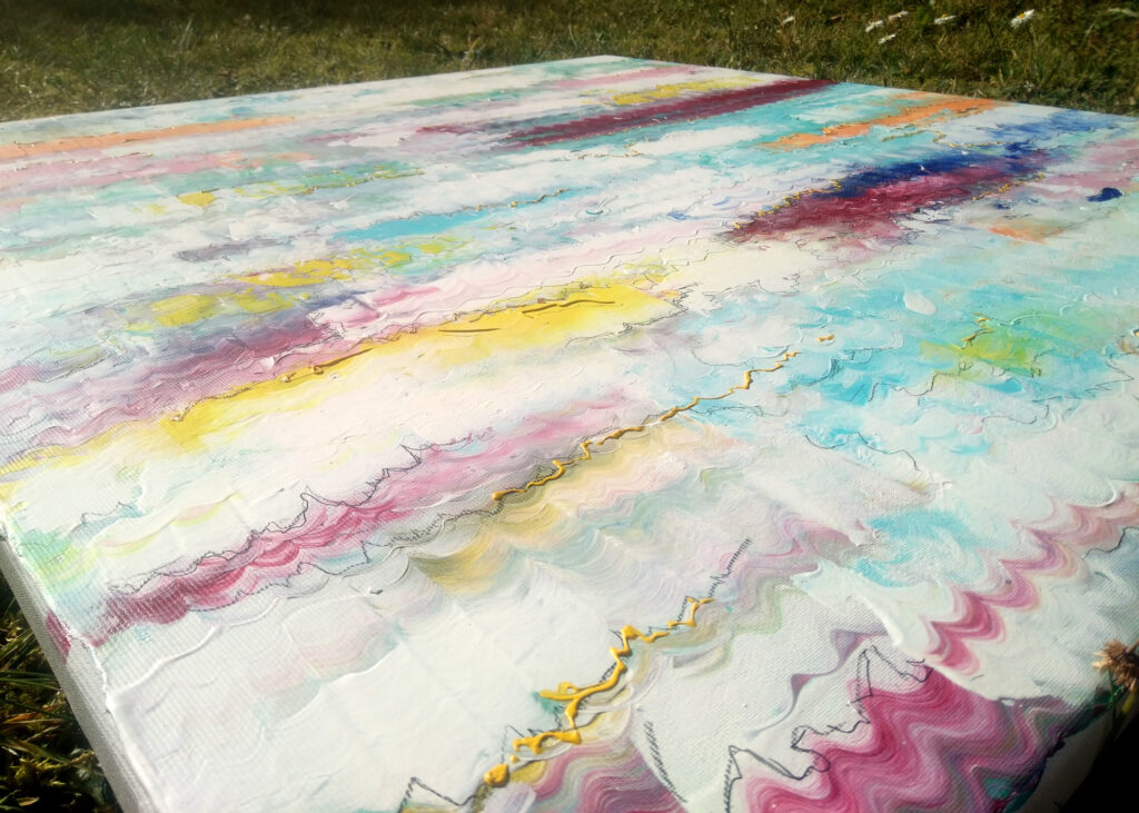 Fragmente der Wahrheit, Acryl auf Leinwand, 80 x 80cm