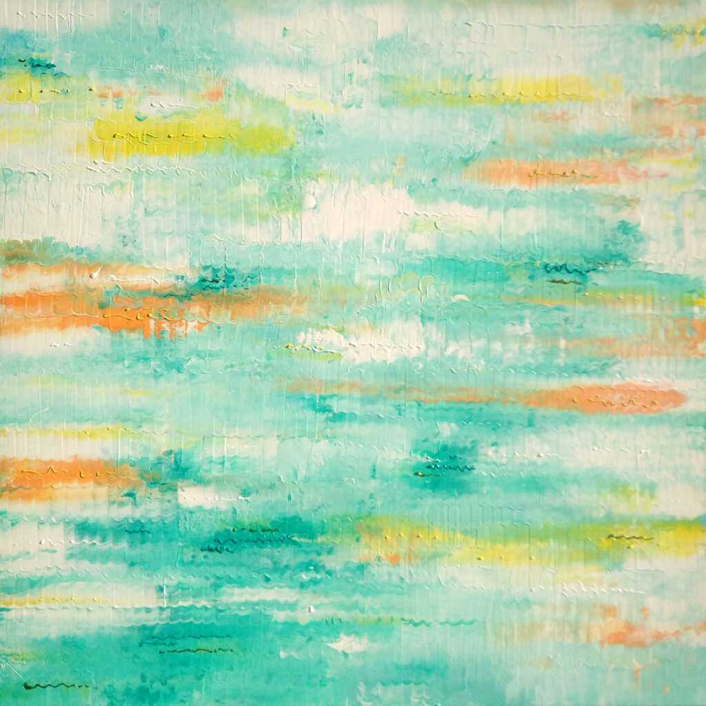 "Die Wahrheit ist flüchtig", Acryl auf Leinwand, 70 x 70cm