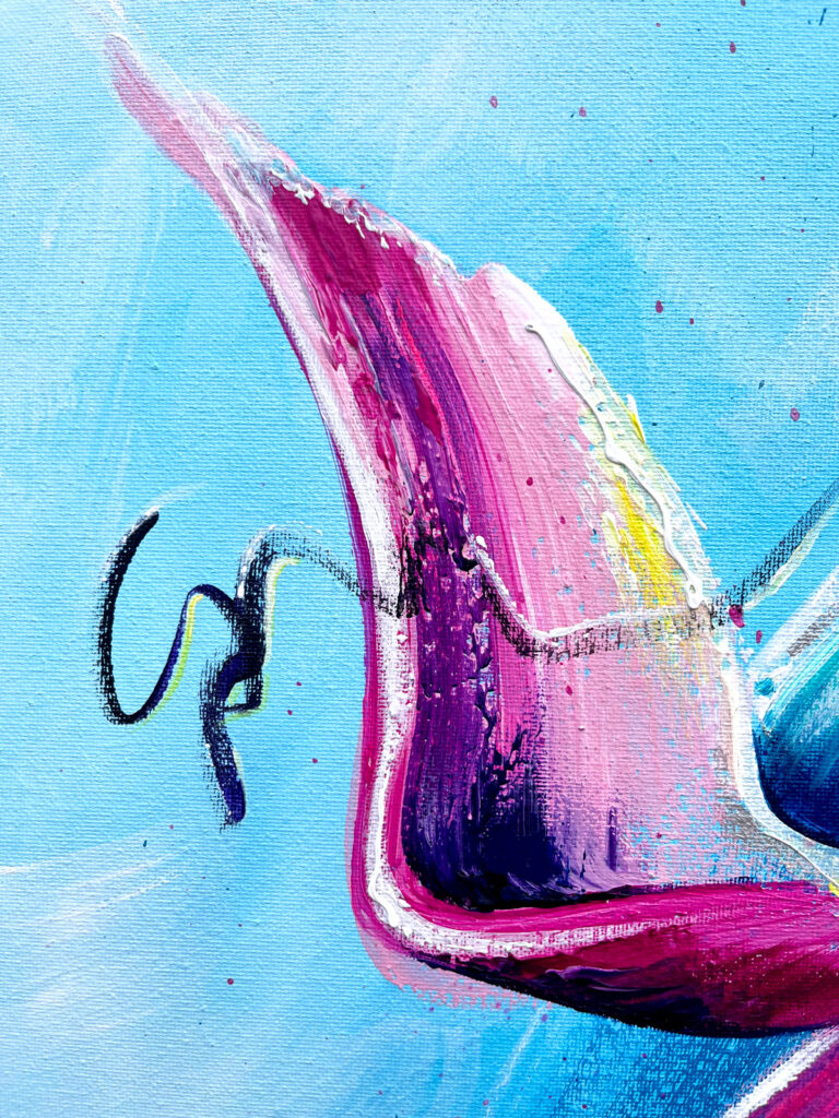 Extatic Art - Gehe mit dem, was ist, Acryl auf Leinwand, 50 x 70cm